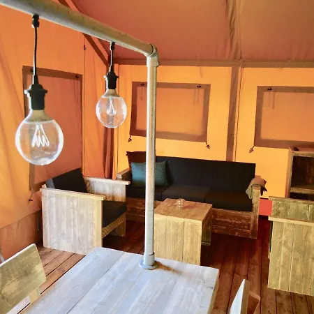 Tent With Kitchen And Shower, Near The